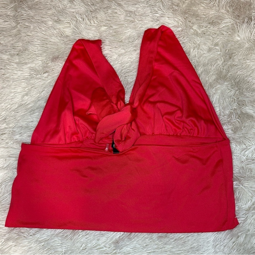 Sinsay Coral Pink Crop Top - Picture 7 of 8